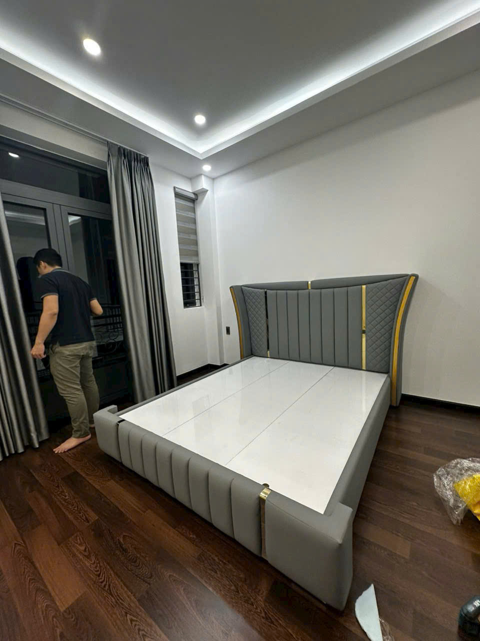 Giường Bọc Nệm Nhập Khẩu 1m6x2m